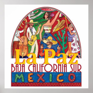LA PAZ Mexiko POSTER utskrift