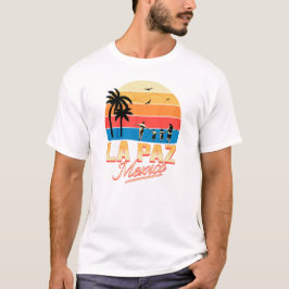 La Paz Mexiko Sunset Distress T Shirt