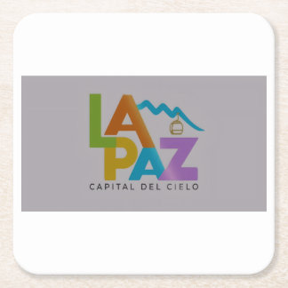La Paz stad i himlen Underlägg Papper Kvadrat