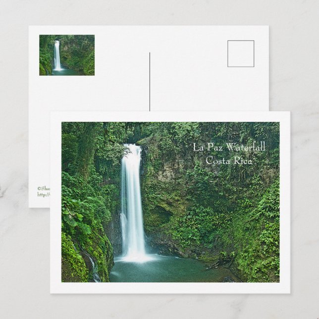La Paz Waterfall, Costa Rica Vykort (Fram/baksida)