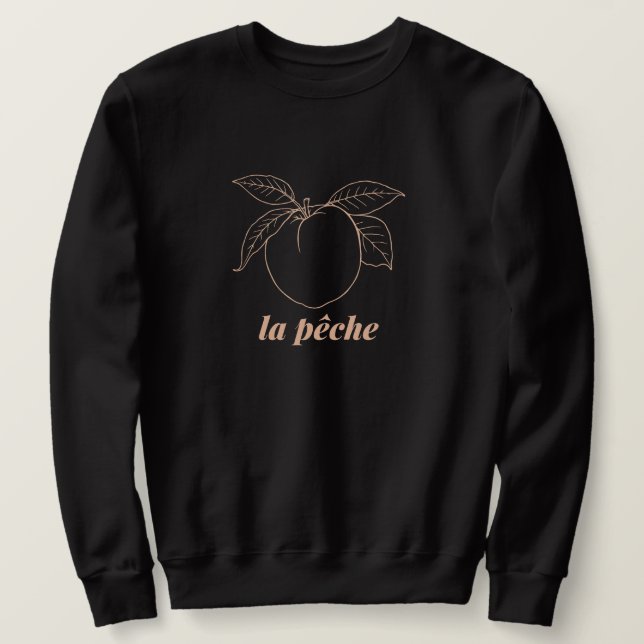 la pêche lång ärmad tröja (Design framsida)