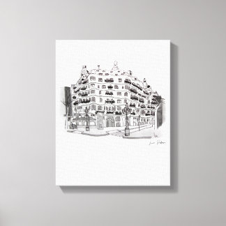 La Pedrera - Casa Milá (Barcelona Canvastryck