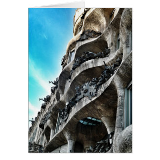 La Pedrera de Antoni Gaudí Hälsningskort