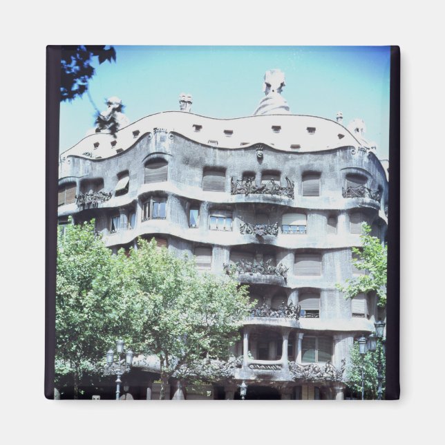 La Pedrera eller Casa Mila, 1905-10 Magnet (Framsidan)