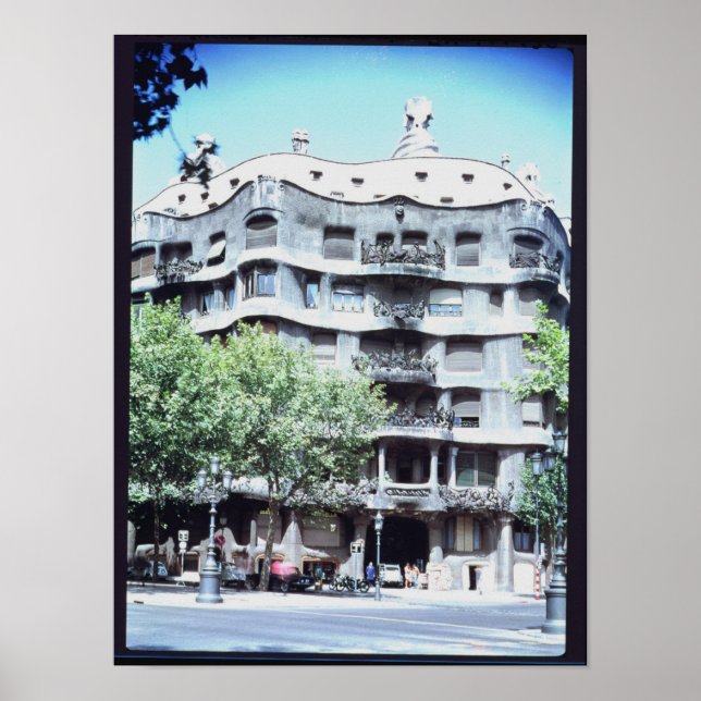 La Pedrera eller Casa Mila, 1905-10 Poster (Framsidan)