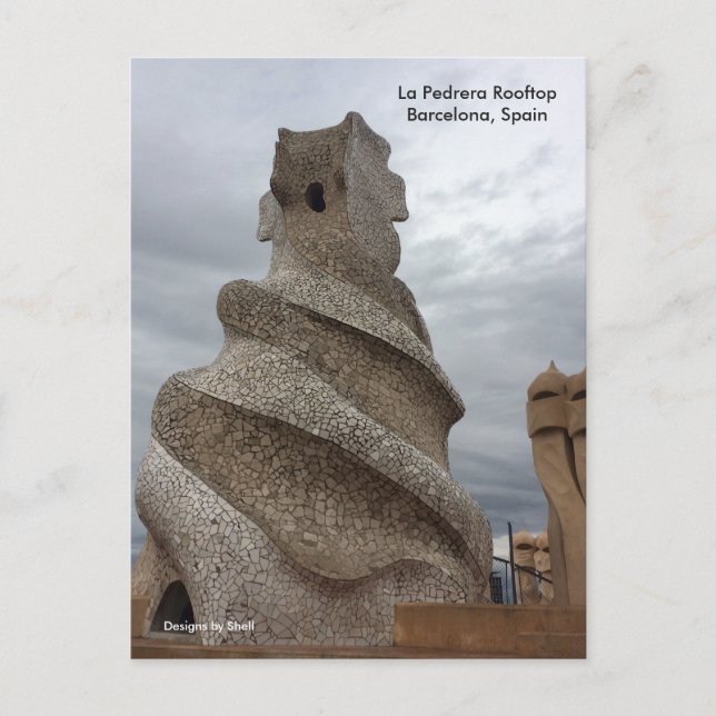 La Pedrera Tak Barcelona Vykort (Framsida)