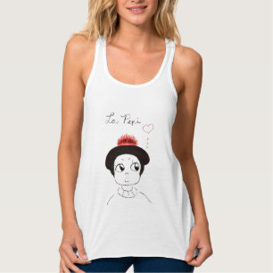 La Pepi Tee Linne Med Racerback