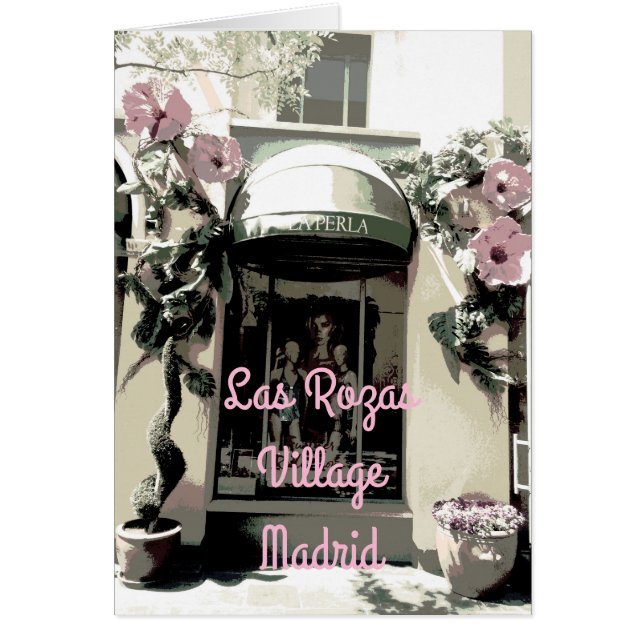 La Perla en las Rozas Village de Madrid (España) Hälsningskort (Framsidan)