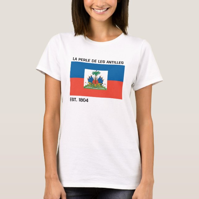 LA PERLE DE LES ANTILLES HAITI SKJORTA T SHIRT (Framsida)