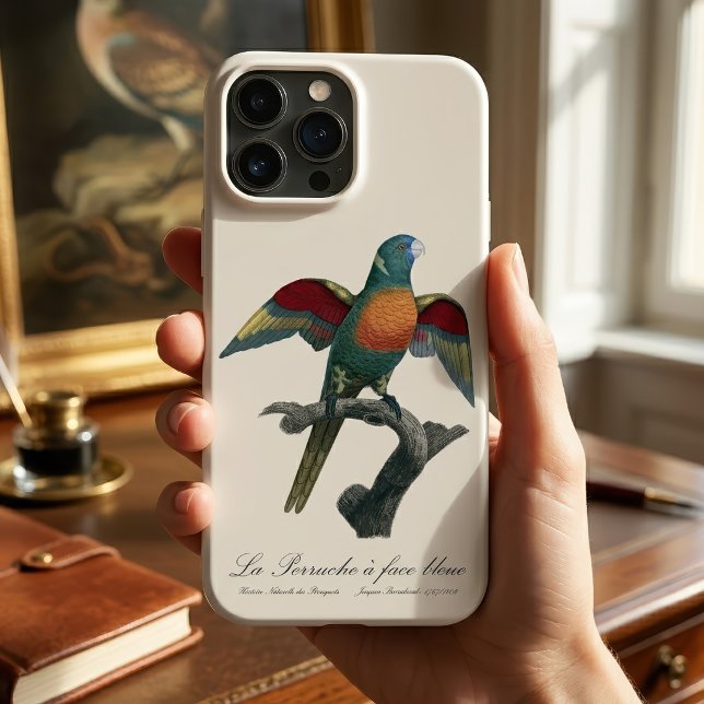 La Perruche a ansikte bleue (Coconut Lorikeet, Trichoglossus haematodus. iPhone Case)