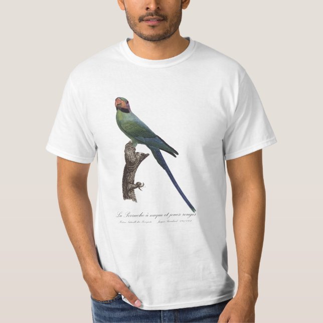 La Perruche a nuque et joues rouges T Shirt (Framsida)