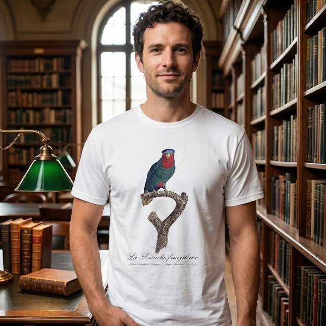 La Perruche fringillaire T Shirt (Blue-Crowned Lorikeet, Vini Australis. Men Basic White T-Shirt)