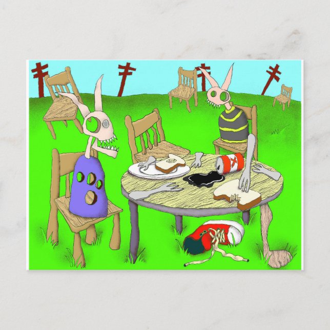 la petite de jeuner su l'herbe vykort (Framsida)