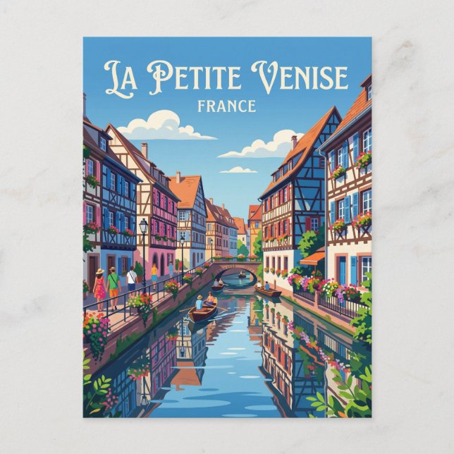 La Petite Venise Frankrike Vykort (Framsida)