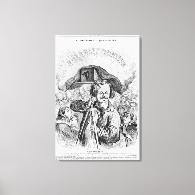 "La Photographie, Nadar (1820-1910) le grand (!!!! Canvastryck (Framsida)
