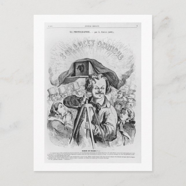 "La Photographie, Nadar (1820-1910) le grand (!!!! Vykort (Framsida)