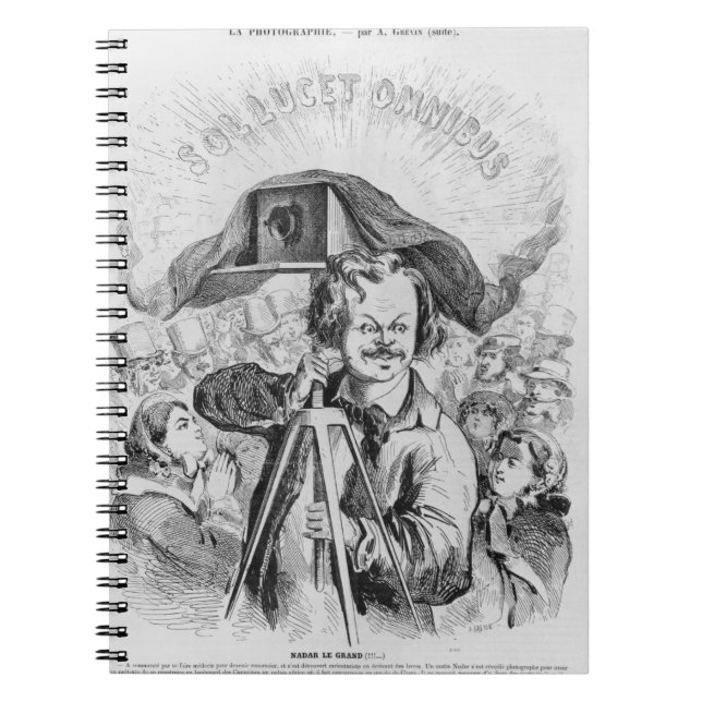 "La Photographie, Nadar (1820-1910) le tusen Anteckningsbok (Framsidan)