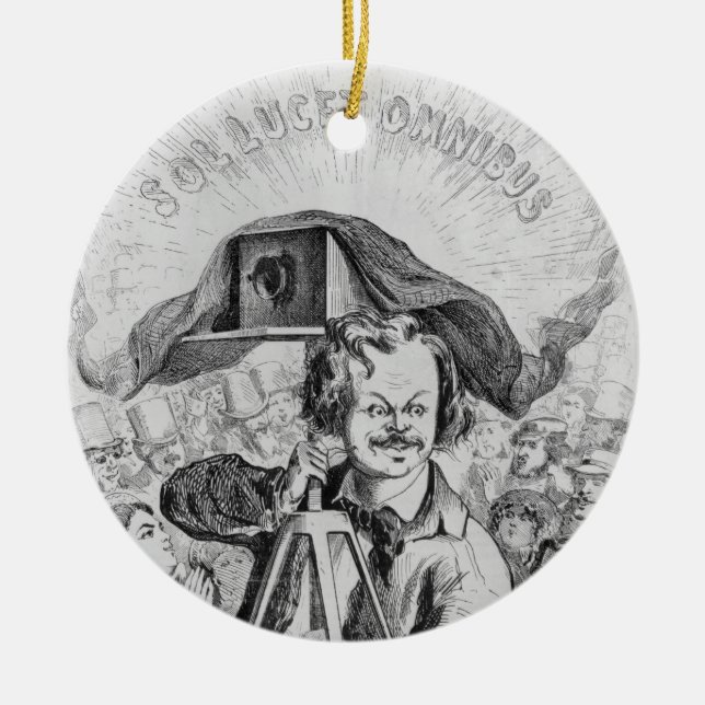 "La Photographie, Nadar (1820-1910) le tusen Julgransprydnad Keramik (Framsidan)