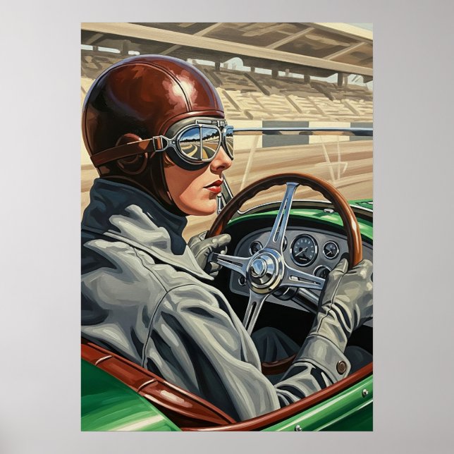 LA PILOTE DE COURSE (Tävla Driver) - Original Poster (Framsidan)