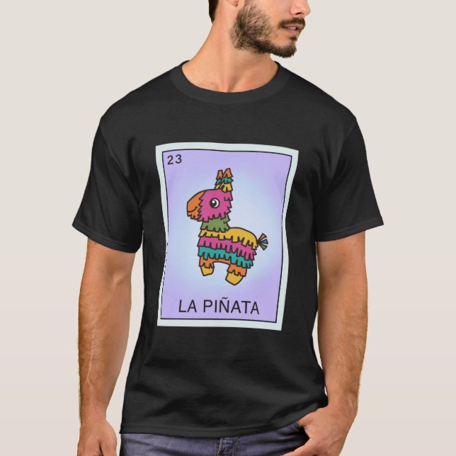 La piñata loteria t shirt (Framsida)