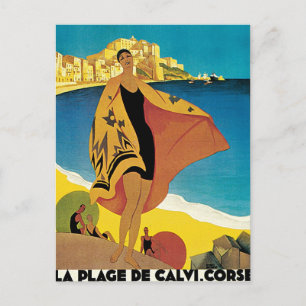 La Plage de Calvi Corse Frankrike Vykort