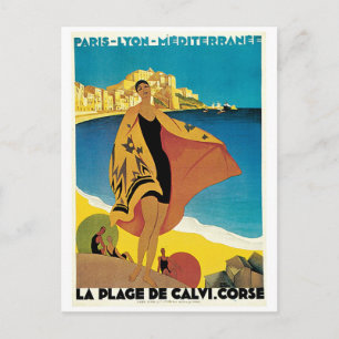 La Plage de Calvi, Corse Vykort