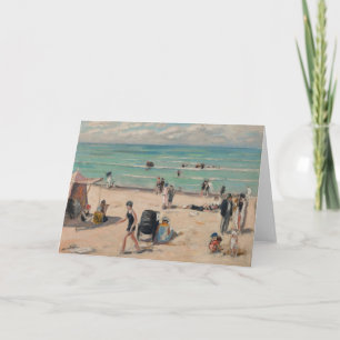La Plage de Fort-Mahon Albert André Kort