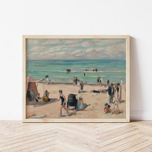 La Plage de Fort-Mahon Albert André Poster