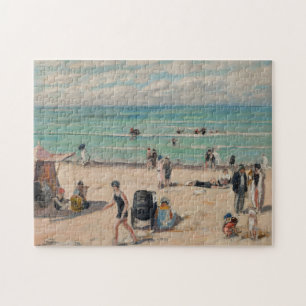 La Plage de Fort-Mahon Albert André Pussel