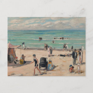 La Plage de Fort-Mahon Albert André Vykort