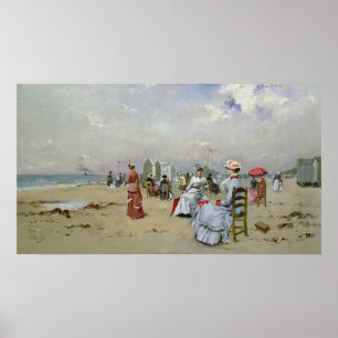 La Plage de Trouville Poster