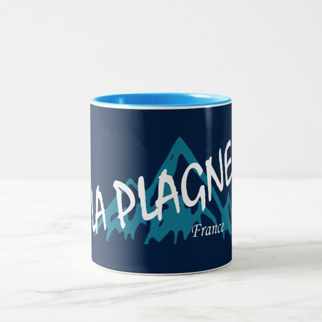 La Plagne Frankrike Fjäll Två-Tonad Mugg (Center)