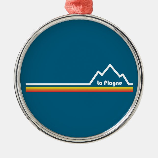 La Plagne Frankrike Julgransprydnad Metall (Framsidan)