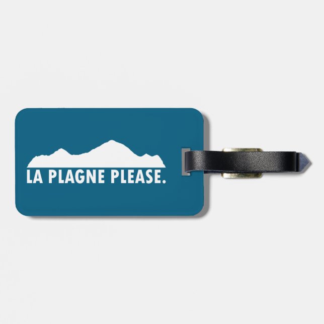 La Plagne Frankrike Vänligen Bagagebricka (Baksida Vågrät)