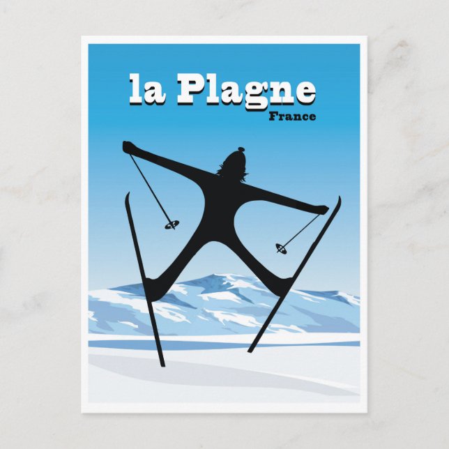 La Plagne, Frankrike Vykort (Framsida)