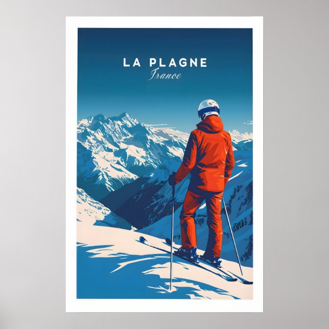 La Plagne Resaaffisch 1 Poster (Framsidan)