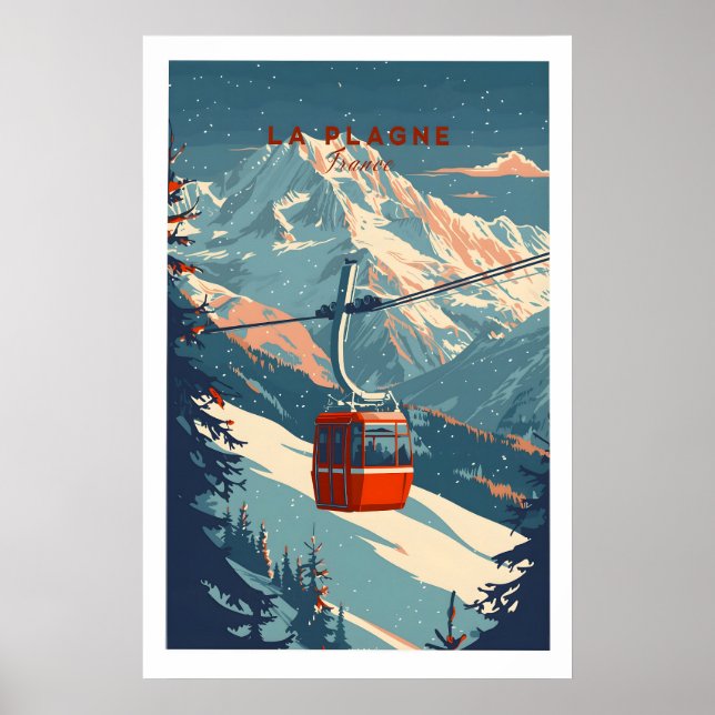 La Plagne Ski - Väggkonsttryck 1 Poster (Framsidan)