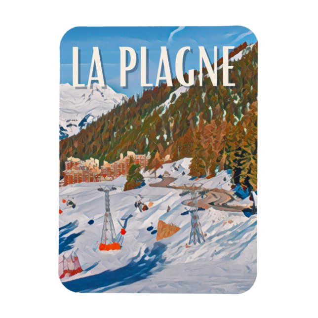 La Plagne Station de ski Magnet (Vertikal)