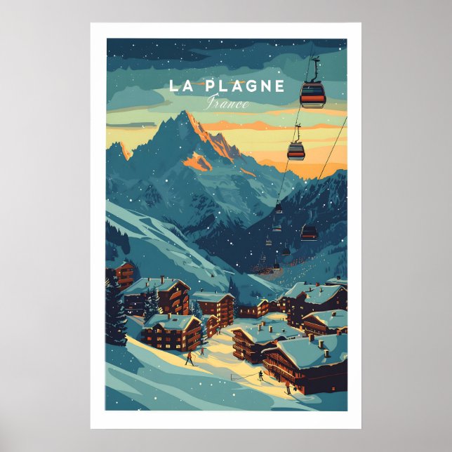 La Plagne Tryck Frankrike 1 (Framsidan)