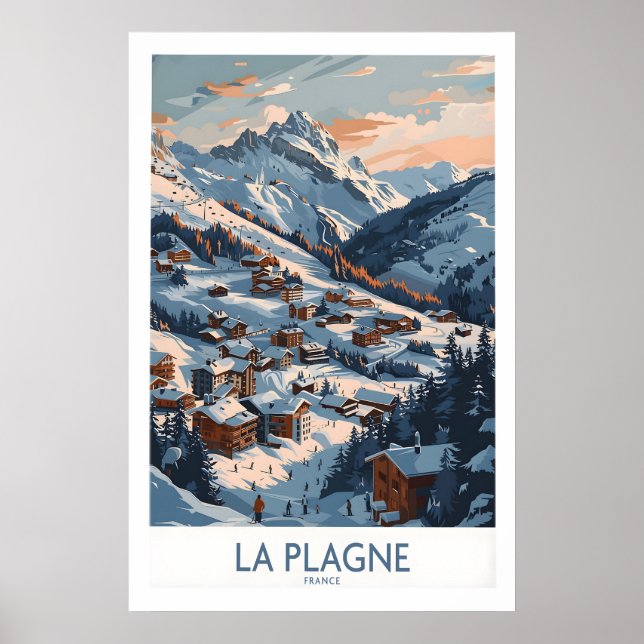 La Plagne Wall Art 1 Poster (Framsidan)