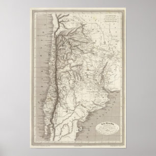 La Plata och Chile Poster