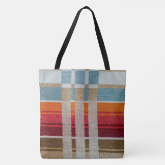 "LA PLAYA" - STUNNING TOTE - Mexican-Style Weave Tygkasse