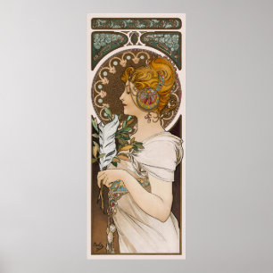 La Plume Frankrike Vintage Wall Art nouveau 1899 Poster