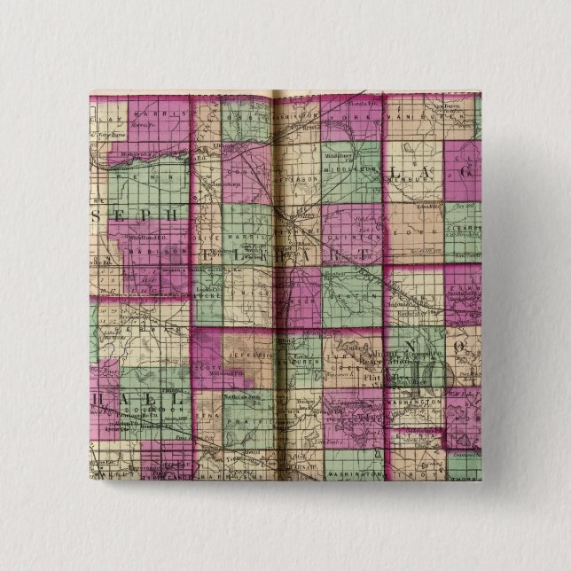 La Porte County och St Joseph County Knapp (Framsida)