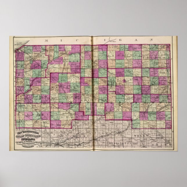 La Porte County och St Joseph County Poster (Framsidan)