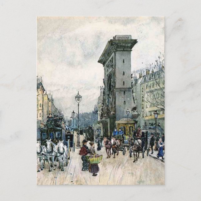 La Porte de San Denis Vykort (Framsida)