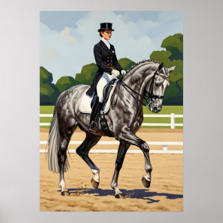 LA PRÉCISION DU DRESSAGE (Dressage Precision) Poster
