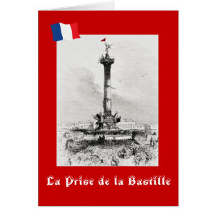 La price de la Bastille Hälsningskort