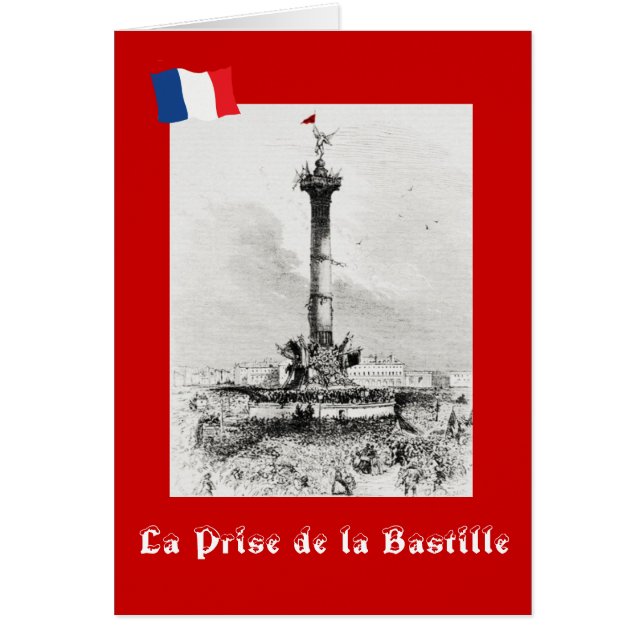 La price de la Bastille Hälsningskort (Framsidan)