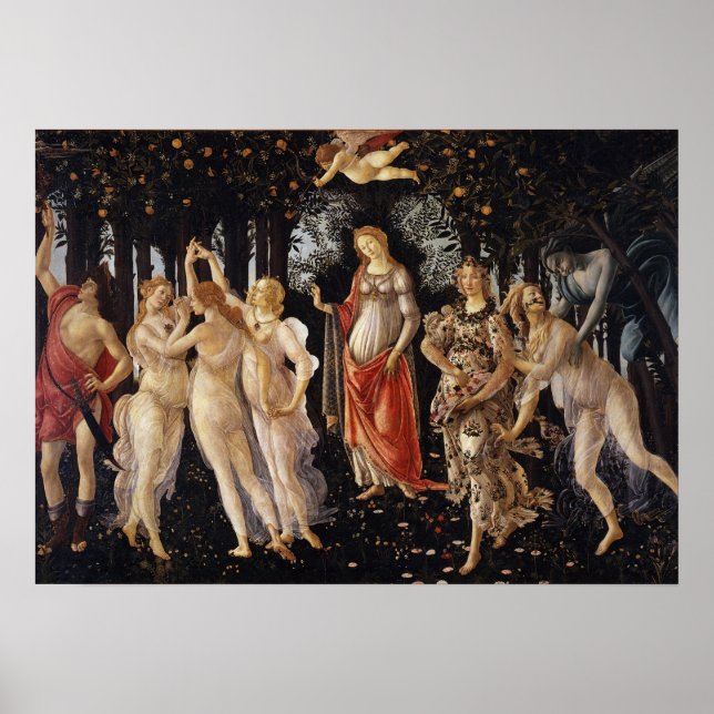 La Primavera by Botticelli - A2-format poster (Framsidan)